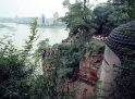 buddha overlooks town, Leshan China